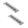 Aoktorkit 2Pcs Air Vent Grille Cover 60x150mm Aluminum Alloy Vent