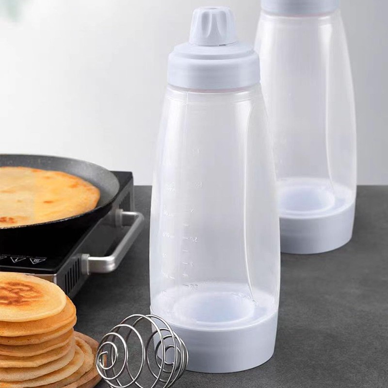 lbxtswpl Pancake Batter Dispenser, 2PCS Hand Batter Dispenser, Batter Mixer
