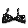 Black And White African Print Cotton Bow Tie For Men