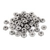 RUOFENG Stainless Steel Serrated Hex Flange Lock Nuts 50pcs (M5)
