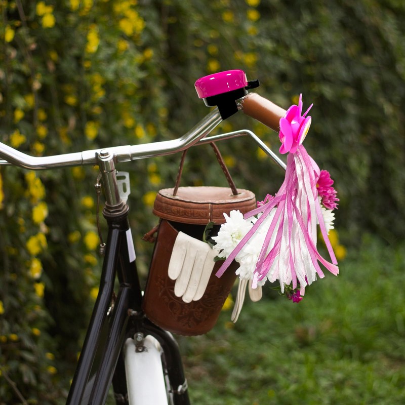TEAONE Scooter Handlebar Streamers, 2 PCS Bicycle Grips Ribbon with