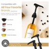 2-Pack Black Plastic Bottle Syrup Pumps – Fits 750ml /