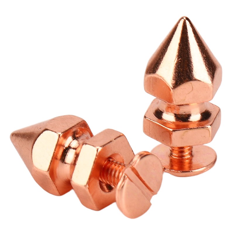 100 Sets Spiked Cone Spike Stud Rose Gold High Hardness