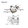 1Pc Pneumatic Valve TAC2-31P 2 Position 3 Way Toggle Mechanical