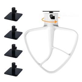 4 Pack Stand Mixer Attachment Holders, Food Mixer Accessories Hooks Compatible with Kitchenaid All Stand Mixer Attachment for Storing Flex Edge Beater, Egg Stirrer, Dough Hook, More Accessories