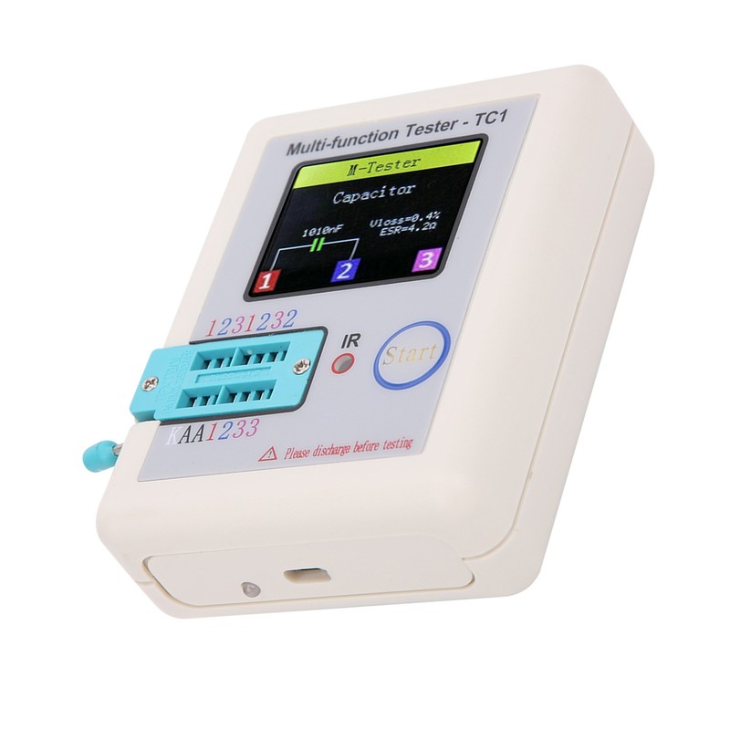 Multifunction Transistor Tester 1.8in TFT Display Screen LCR‑TC1 for Capacitor