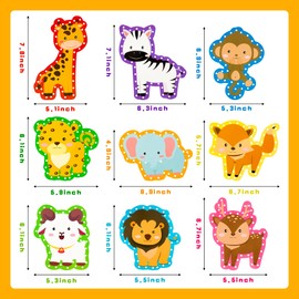 GwaOery Animals Lacing Cards, Kids Preschool Lacing Card Arts & Crafts Sewing Cards Threading Toys Lacing Animal Picture Cards for Imagination Development Educational Learning Activity for Kids