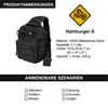 Magforce Tactical Sling Bag "Hamburger", MOLLE Shoulder & Chest Bag,