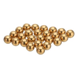 uxcell 25 Pcs 6 mm Bearing Balls H62 Brass G100 Precision Balls for Industrial Spheres, Machinery, Automotive, and DIY
