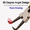 BJDSI 9" Bent Internal Snap Ring Pliers,Internal Spring Design,Anti-Rust,Standard Head.