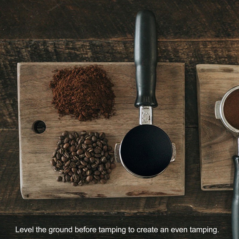 Coffee Distributor Adjustable Depth Tamper Press Hammer Distribution Tool for