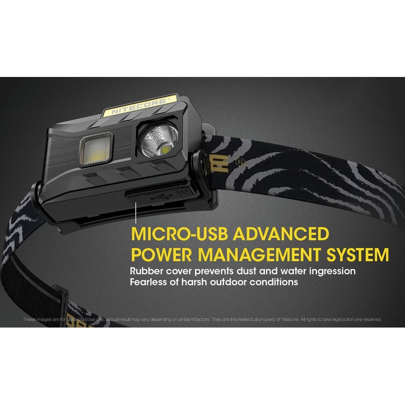 NITECORE NU25 360 LM Rechargeable Headlamp, Yellow