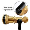 Joywayus Brass Water Container/Rain Barrel Spigot 3/4" to 1/2" Male
