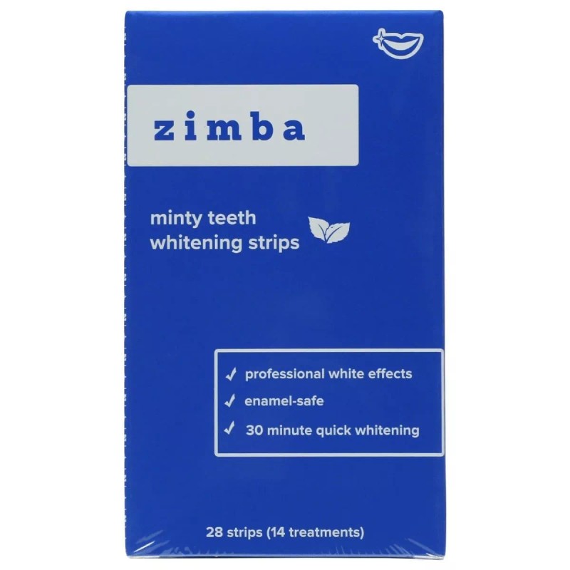 Zimba Teeth Whitening Strips Enamel Safe Vegan Teeth Whitener 28