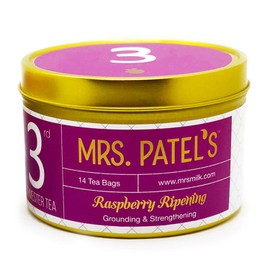Mrs. Patel's Pregnancy Tea, 3rd Trimester, Red Raspberry and Dandelion Leaf, Energize and Prep for Labor, For Pregnant Moms to Be, Pyramid Tea Bags, Caffeine Free, GF, Dairy Free, Soy Free(28 Sachets)