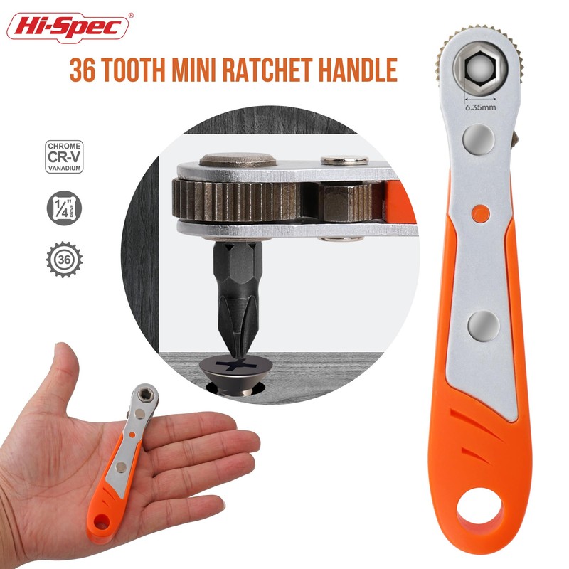 Hi-Spec 68pc 75mm & 25mm Long Hex Shank and Tamperproof