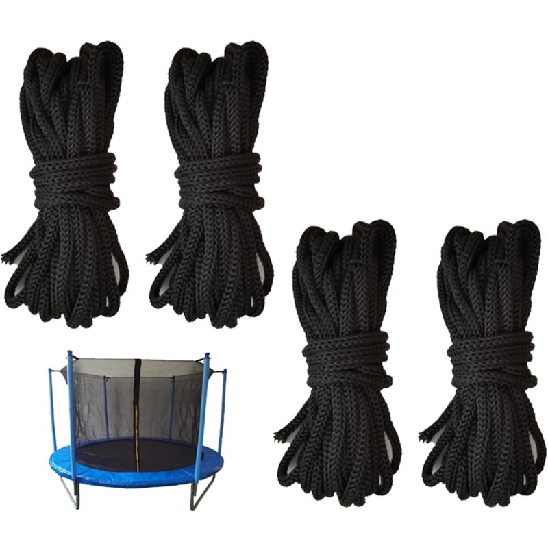 Trampoline Accessories, 4PCS 15FT Trampoline Net Cords, Replacement Tie Downs