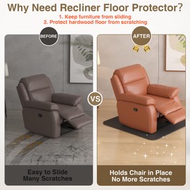 Non Slip Recliner Pads For Hardwood Floors, Recliner Floor Protector Keep Recliner From Sliding, Recliner Slide Stoppers, Under Recliner Mat, Furniture Pad For Recliner, Recliner Gripper,Recliner Grip