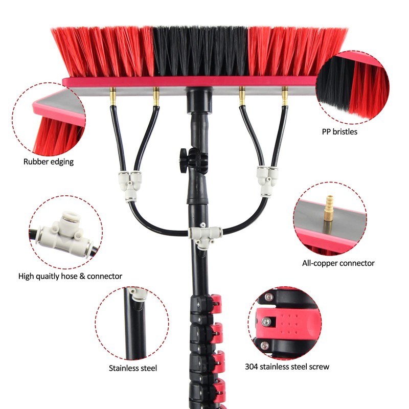 Carivia Water Fed Pole Kit,30ft Length Window Cleaning Poles,Water Fed