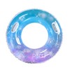 Adult Swimming Ring, Rainbow Sequins Swimming Ring with Handle, Transparent