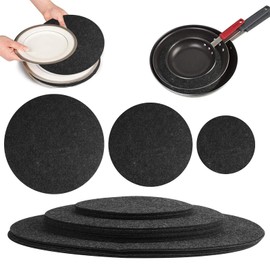 Pack of 24 Felt Plate Dividers, Pan Protectors, Stacking Protection, Coasters Felt Round, Pot Protectors, Pan Protectors, Felt Coasters for Glasses, Soft Felt Plate Dividers for Plates, Cutlery