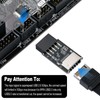 Zhowyeemeng 9PIN to Type-E Adapter, Female 9-Pin Motherboard Header to