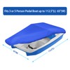 iCOVER Pedal Boat Cover, Fits 3 or 5 Person Paddle