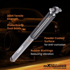 maXpeedingrods 2-4” Rear Lowering Shock Absorbers for Chevy/GMC C1500 1988-1998, for Chevy/GMC C2500 C3500 1988-2000, Nitrogen Charged Drop Shock, G1 Serise