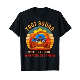 Turkey Trot Squad Funny Thanksgiving Running Costume Boy Men T-Shirt