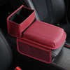 JEYODA Upgraded Car Armrest Cover,Premium Leather Car Armrest Cover Cushion