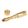 Banana Plug Connector Corrosion-Resistant Banana Connector for Audio Video Amplifier