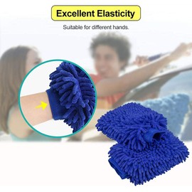 Fiwiko® Zottel-Waschhandschuh Auto - saugstarke Mikrofaser entfernt hartnäckigen Schmutz - Mikrofaser Auto Waschhandschuh, Autoschwamm, Zottelhandschuh Auto