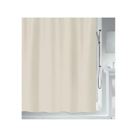 Spirella Anti-Schimmel Duschvorhang - Anti-Bakteriell, waschbar, wasserdicht, Polyester, „Altro“ 180x200cm Champagne Beige