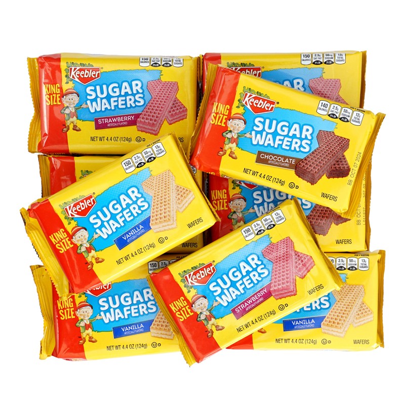 Keebler Sugar Wafers King Size 9 Count Variety Pack, 4.4oz