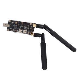 NGFF M.2 to USB3.0 Adapter Dual SIM Card Slot LTE Modem with Antennas Screws for LTE/4G/5G Module