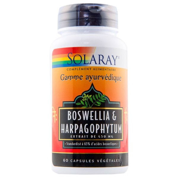 Solaray Extrait de Boswellia & Harpagophytum 450 mg 60 gélules