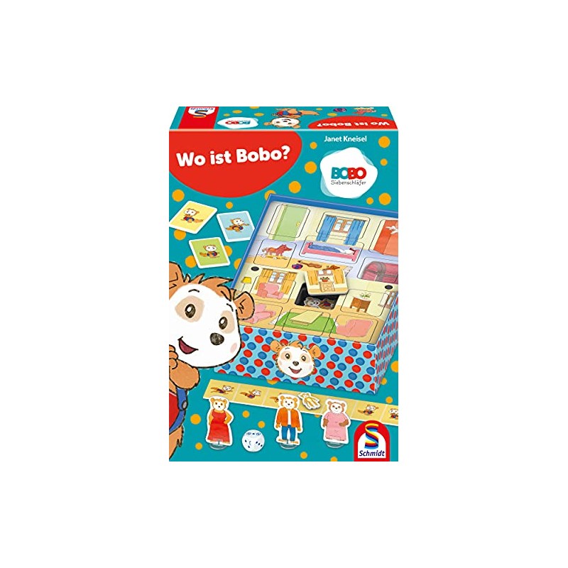 Schmidt Spiele 40622 Where is Bobo Dormouse, Children's Game, Colourful