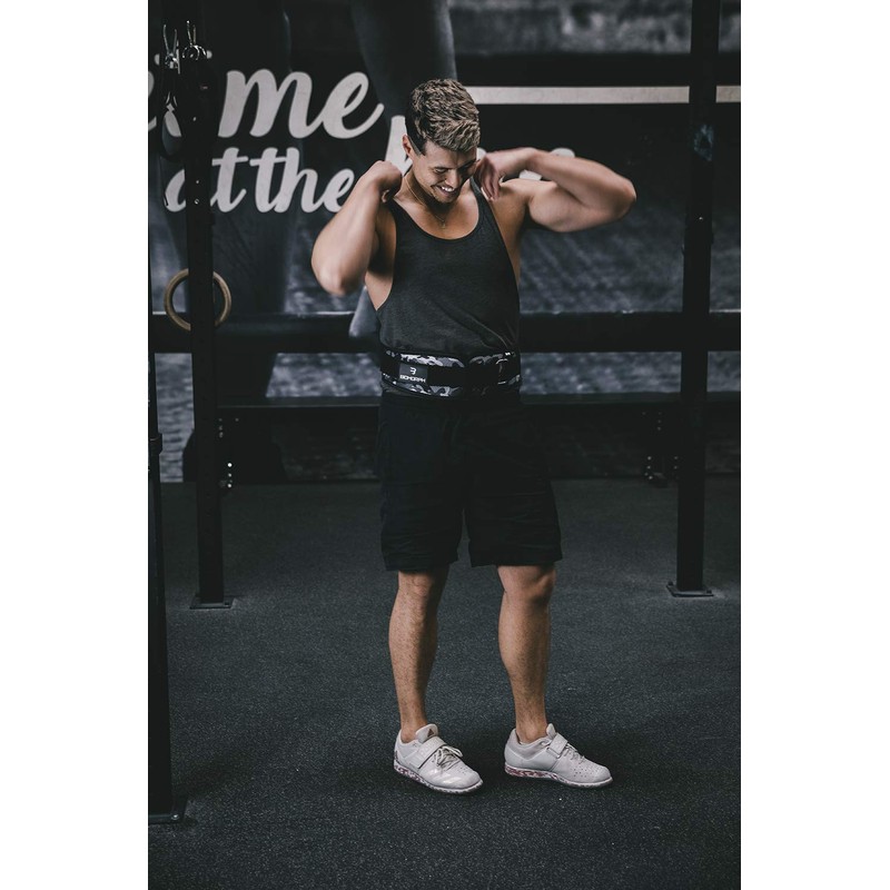 BIOMORPH Neoprene Weight Lifting Belt for Strength Training, Powerlifting, Bodybuilding,