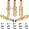 Sctihwelire 10 Pcs Brass Hose Barb Reducer 5/16" (8mm) to
