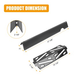 WEBROIL 17 1/8'' Flavorizer Bars and Heat Deflector Replacement Parts for Weber Genesis II 200 Series E210 S210 LX E240 LX S240,Flavor Bars 66031 66794 90223 60004001 60010001 Heat Shield 66684 66039