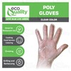 EcoQuality Disposable Food Prep Gloves - Plastic Food Safe Food