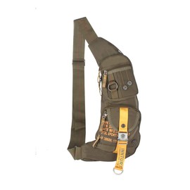 Innturt Nylon Sling Chest Bag Daypack Bicycle Travel Gym Backpack (Black)