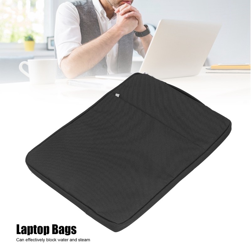 Laptop Sleeve Bag Black Polyester Notebook Computer Protective Case Accessories