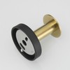 Beelee 4-Pack Robe Towel Hooks Gold+Black, Wall Hooks Coat Hooks