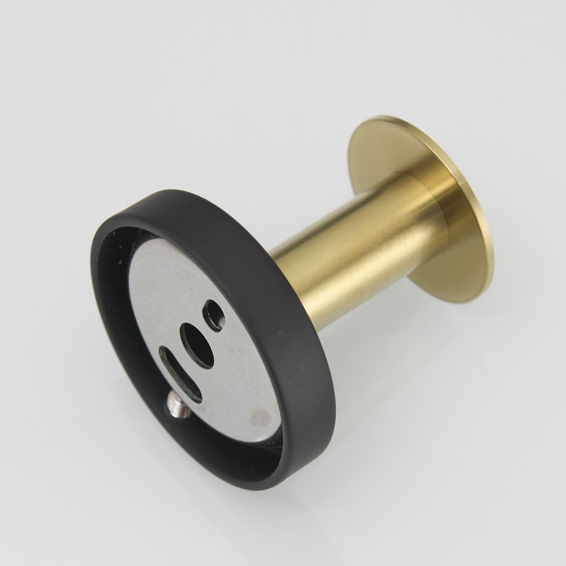 Beelee 4-Pack Robe Towel Hooks Gold+Black, Wall Hooks Coat Hooks