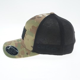 Black Clover Standard Clover 25 Adjustable, Camo/Black Hat Nation Flag