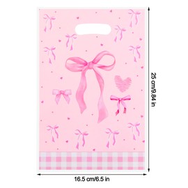 Maxqzin 50Pcs Party Favors Bags Goodie Bags for Kids Pink Bow Gift Bag for Birthday Party Baby Shower Wedding