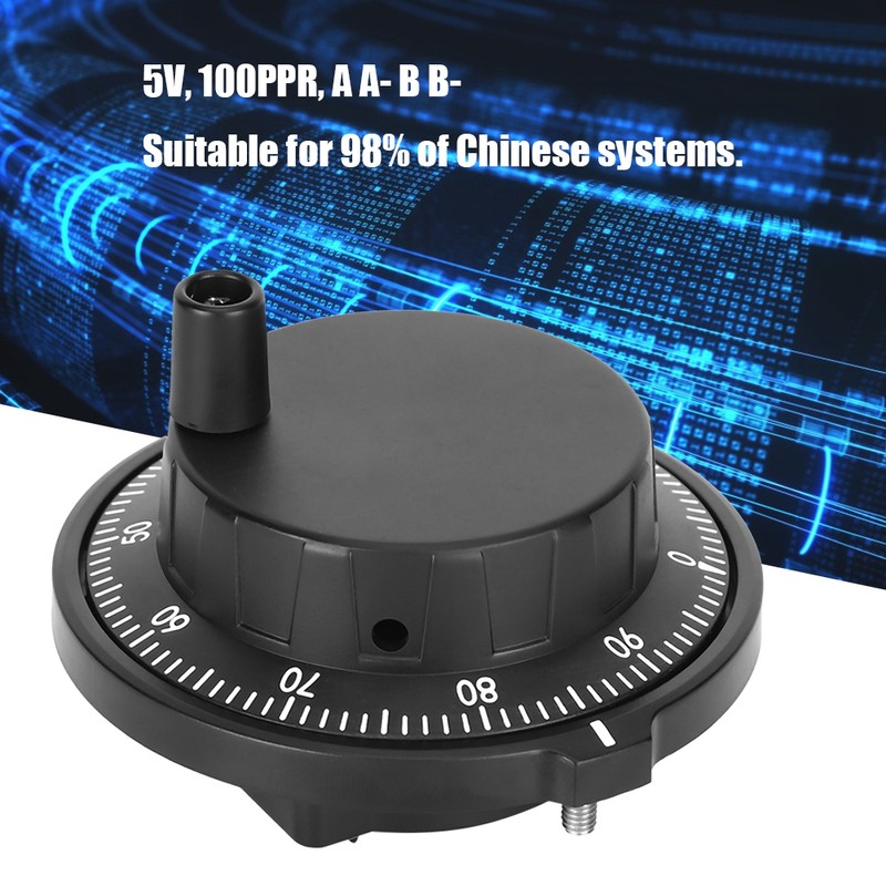 Handwheel Electronic CNC Manual Pulse Generator Hand Wheel 80mm 100PPR