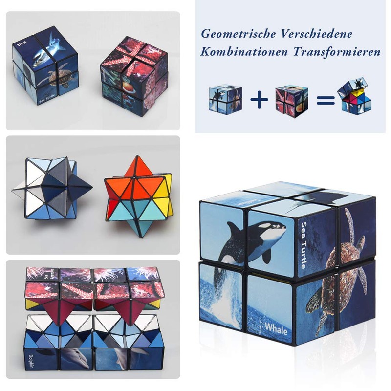 Euclidic Cube Star Cube, Magic Cube Set, Transforming Cubes, Magic