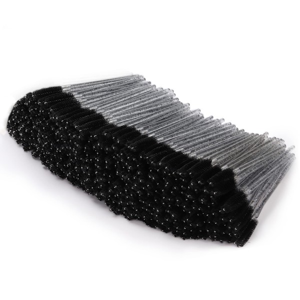 Tbestmax 300 varitas de rímel desechables para extensiones de cejas/pestañas, color negro